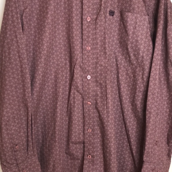 Cinch mens long sleeve button down geo print shirt size small - Picture 2 of 12